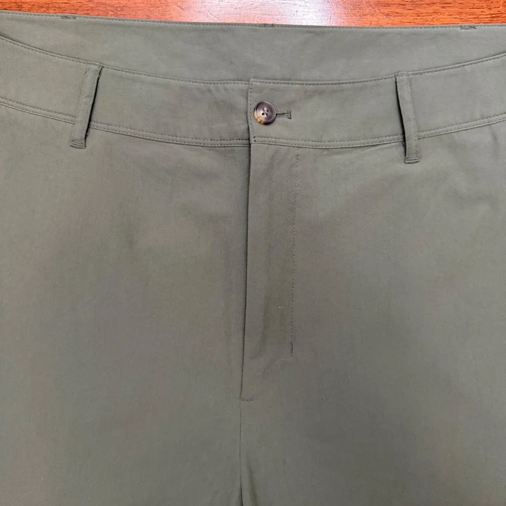 Rohan Riviera Trousers Mens 40R Green Insect Shield UPF 40+ Hiking Travel Pants